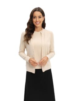 Beige Knit Cardigan for Women – Cozy, Lightweight & Stylish Layer