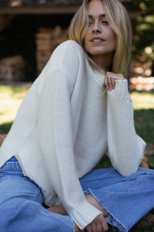 Winter Beach Sweater - Ivory - Image 2