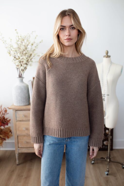 Winter Beach Sweater - Mocha - Image 2